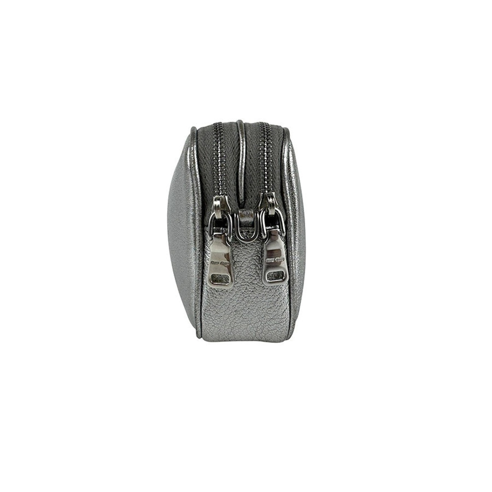 Miu Miu silver shoulder leather bag Silver